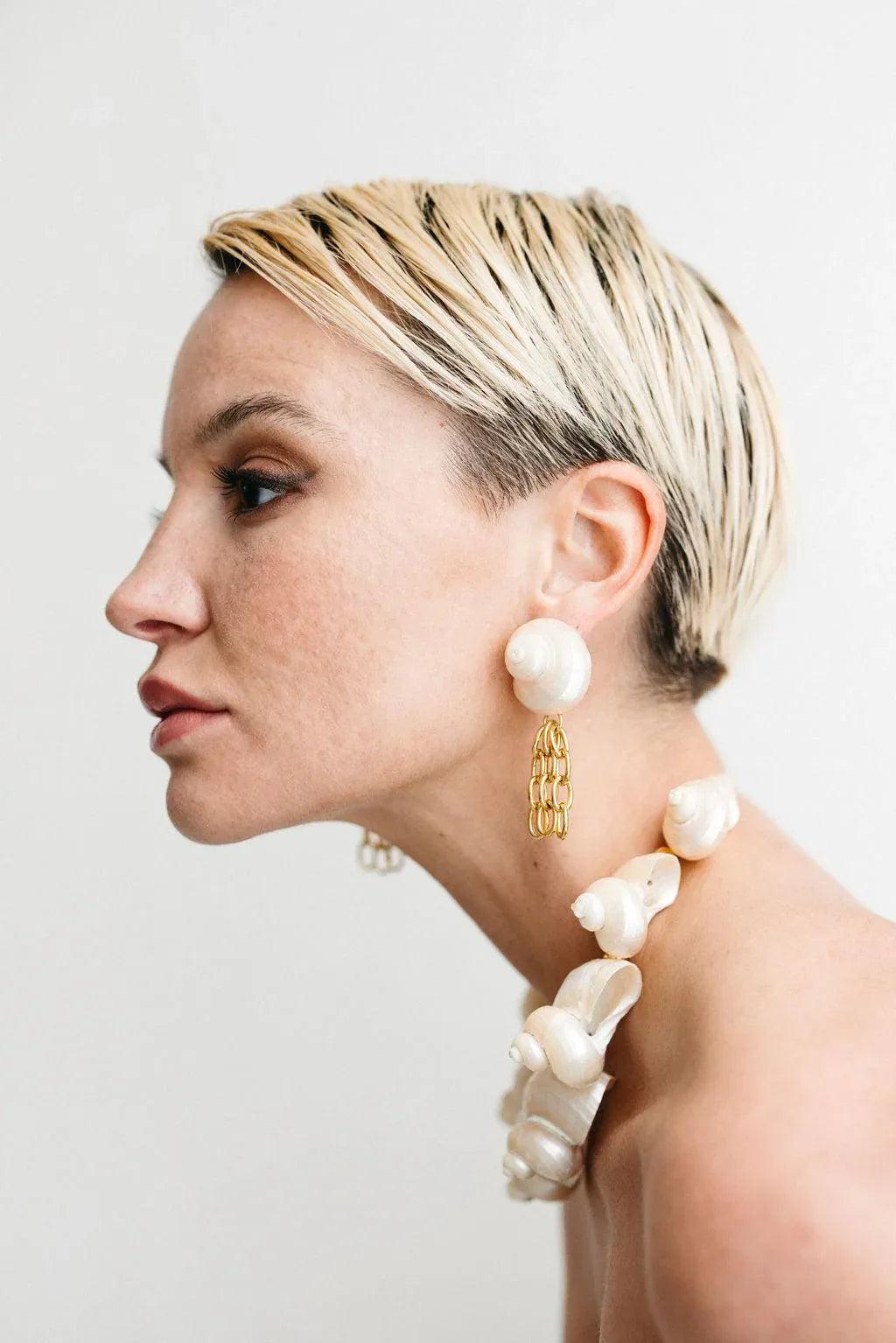 Boucles Monik en coquillages