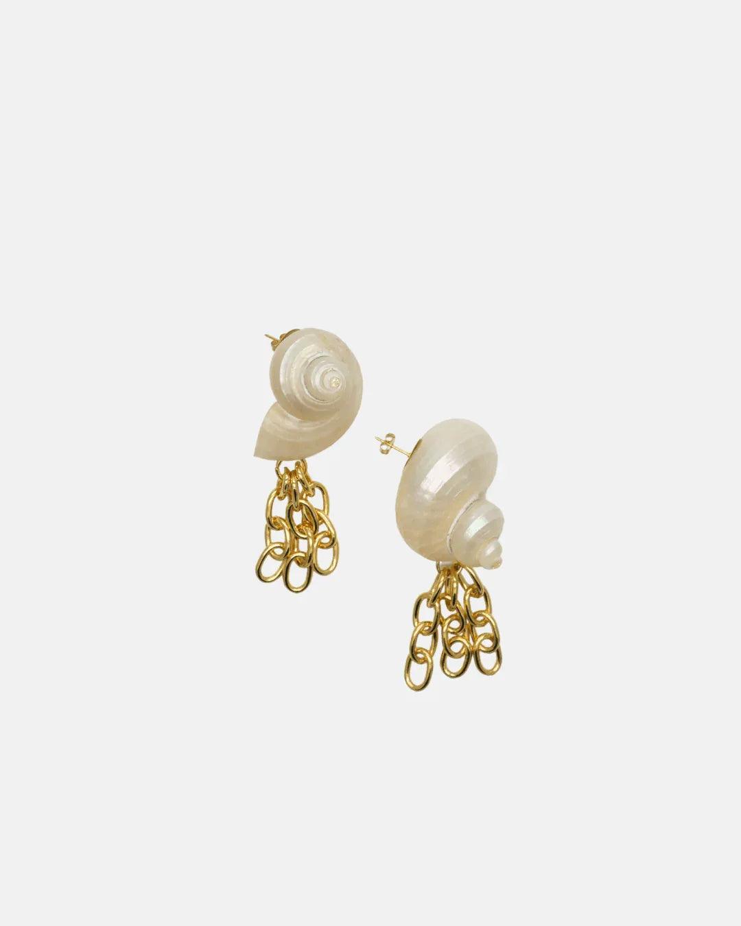 Boucles Monik en coquillages