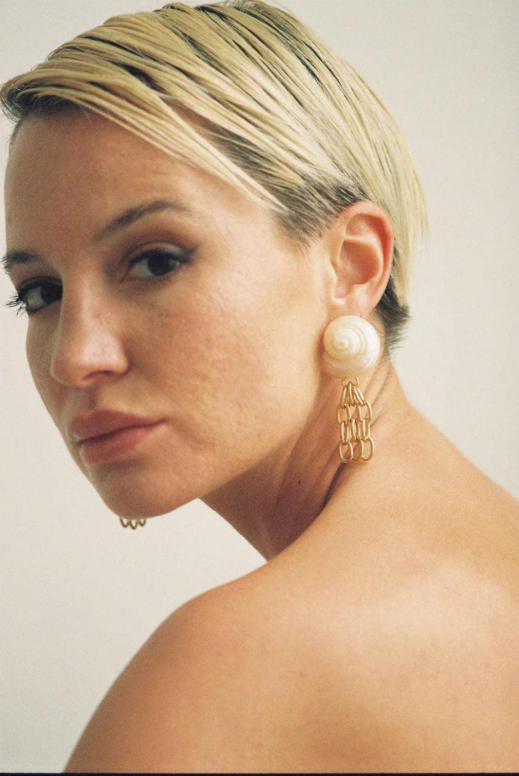 Boucles Monik en coquillages